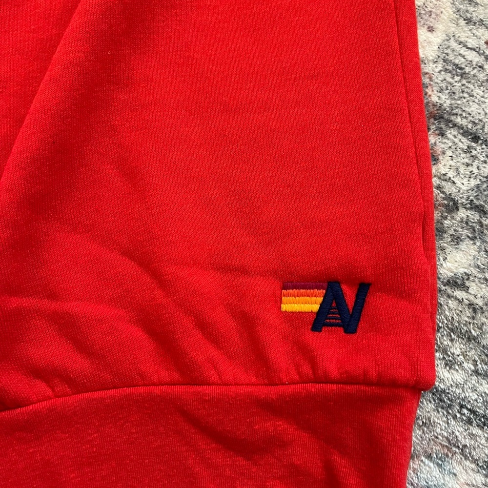Aviator Nation Red Small Crewneck w/ Embroidered Heart | Limited Edition - Picture 6 of 7